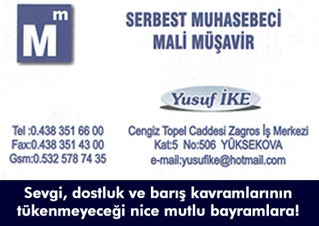 Yüksekova'da barış, huzur ve kardeşlik isteyen mesajlar...