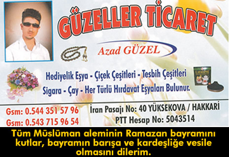 Yüksekova'da barış, huzur ve kardeşlik isteyen mesajlar...