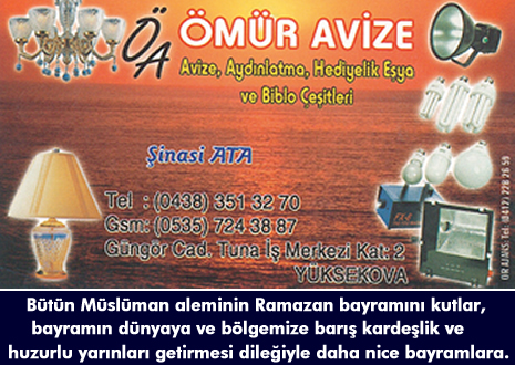 Yüksekova'da barış, huzur ve kardeşlik isteyen mesajlar...