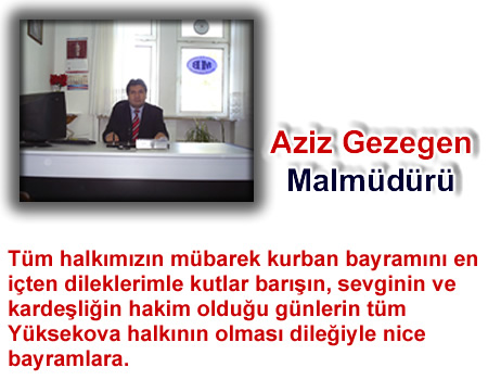 Yüksekova'da Barış, Kardeşlik kokan bayram mesajları...