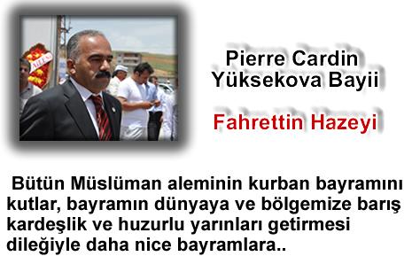 Yüksekova'da Barış, Kardeşlik kokan bayram mesajları...