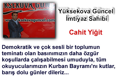 Yüksekova'da Barış, Kardeşlik kokan bayram mesajları...