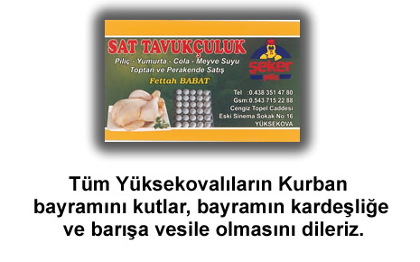 Yüksekova'da Barış, Kardeşlik kokan bayram mesajları...