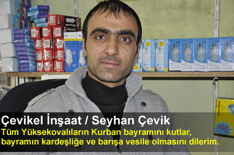 Yüksekova'da Barış, Kardeşlik kokan bayram mesajları...