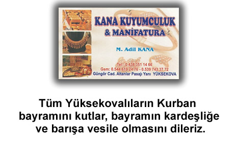 Yüksekova'da Barış, Kardeşlik kokan bayram mesajları...