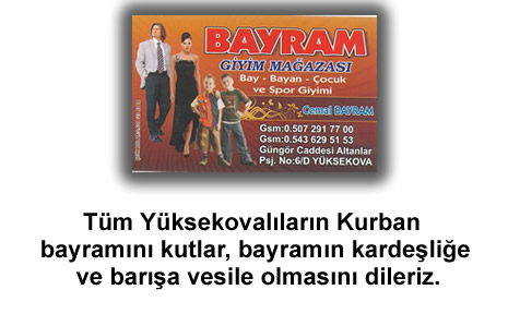 Yüksekova'da Barış, Kardeşlik kokan bayram mesajları...