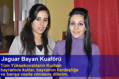 Yüksekova'da Barış, Kardeşlik kokan bayram mesajları...