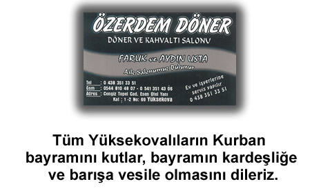 Yüksekova'da Barış, Kardeşlik kokan bayram mesajları...