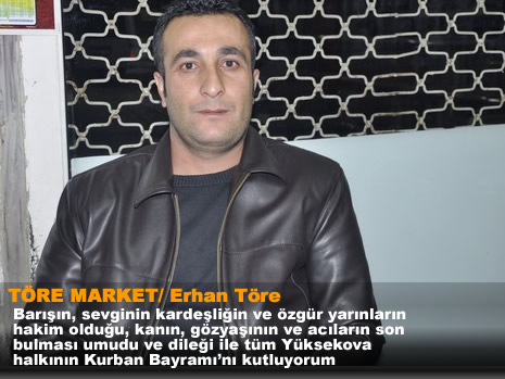 Yüksekova'da Barış, Kardeşlik kokan bayram mesajları...