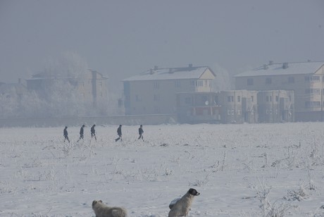 Yüksekova İlçesi'nde hava sıcaklığının gece sıfırın altında 23 dereceye kadar düşmesi yaşamı olumsuz yönde etkilerken, ortaya doyulmaz manzaralar çıktı.