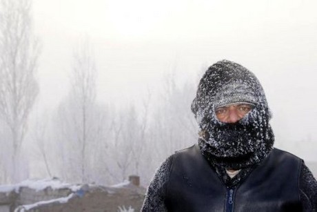 Van''ın Muradiye İlçesi''nde aşırı soğuklar nedeniyle tamamen donan Muradiye Şelalesi görenleri hayran bırakıyor.