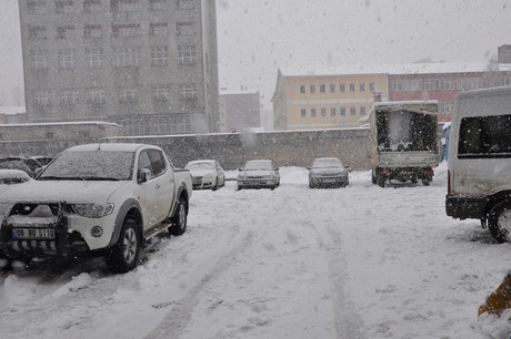 Yüksekova'da dünden beri yağan kar yağşı hayatı felç etti.