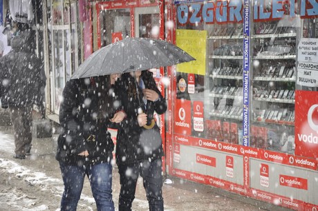 Yüksekova'da dünden beri yağan kar yağşı hayatı felç etti.