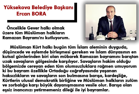 Yüksekova'da barış, huzur ve kardeşlik isteyen mesajlar...