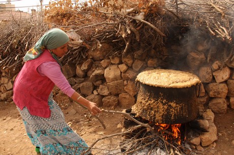 Sonbahar ile birlikte yeşil örtünün yerini sarı örtüye bıraktığı bölgede, köylülerin kış hazırlığı başladı. Köylüler, bağ bozumu ile pestil (Bastiq), cevizli sucuk (Benî), pekmez ve salça gibi ürünlerle kışa hazırlanıyor.