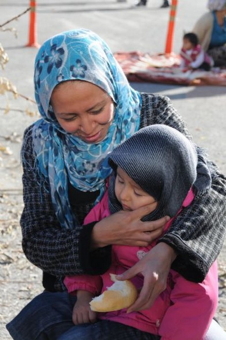 Deprem bölgesinde sabah saatleri 
