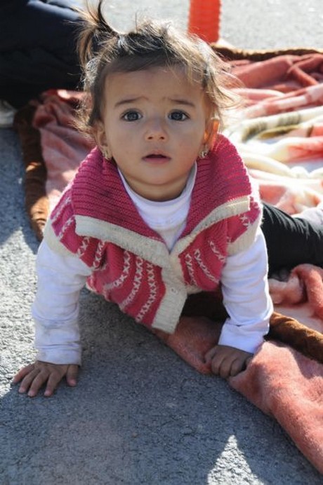 Deprem bölgesinde sabah saatleri 
