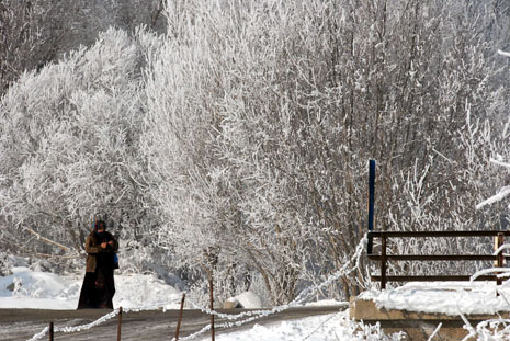 Yüksekova'da kış resimleri Yaşar Kaplan'ın objektiflerinden kareler