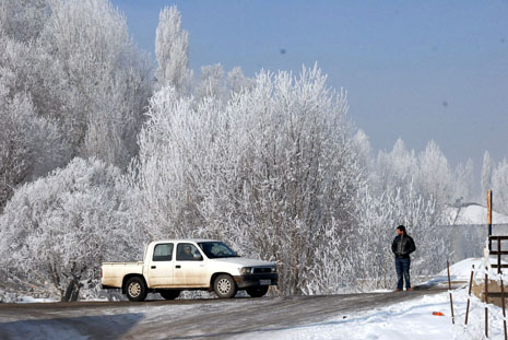 Yüksekova'da kış resimleri Yaşar Kaplan'ın objektiflerinden kareler