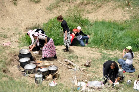 Hakkari'nin Yüksekova ilçesinde Mor dağı eteklerinde Koyun Kırpma Şenliği düzenlendi. Fotoğraflar: Yaşar KAPLAN