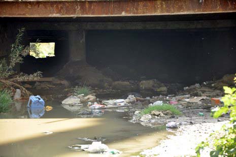 Hakkarinin Yüksekova ilçesinde çarşı merkezi içinde giden dere yatağı insan sağlığını tehdit ediyor. Mikrop yuvası haline gelen dere yatağı vatandaşların tepki gösteriyor.