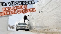 Yüksekova’da 6 Metreyi Geçen Kar Tünelleri