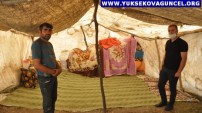 Yüksekova..! Başkan Aydoğdu'dan Çadırda Yaşayan Aileye Ziyaret