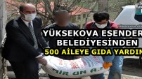 Yüksekova Esendere Belediyesinden 500 Aileye Gıda Yardımı