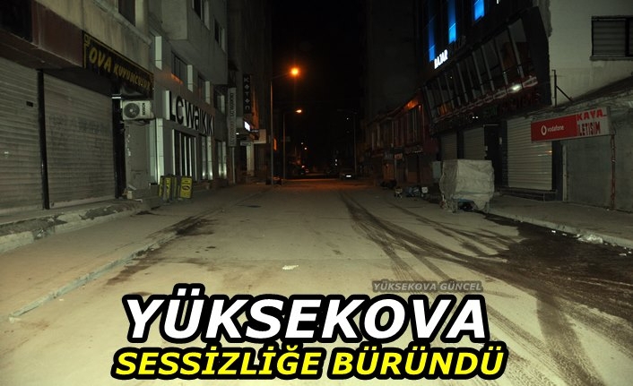 Yüksekova Kısıtlamayla Sessizliğe Büründü