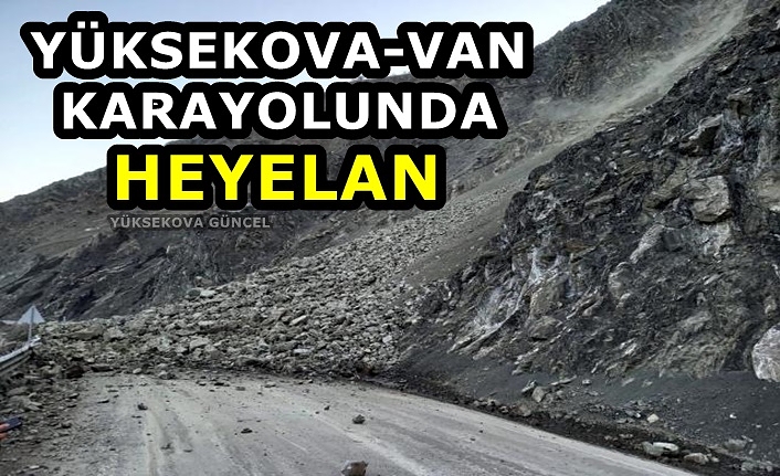 Yüksekova-Van karayolunda heyelan