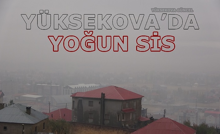 Yüksekova’da yoğun sis