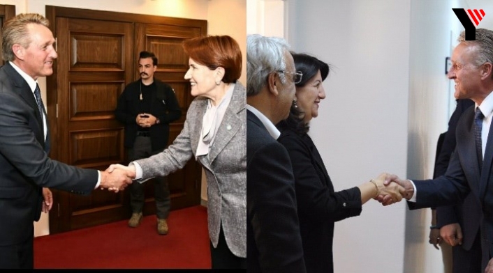 ABD Büyükelçisi Jeffrey Flake İYİ Parti ve HDP'yi ziyaret etti