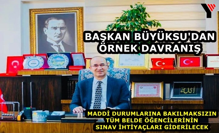 Başkan Büyüksu'dan Örnek Davranış