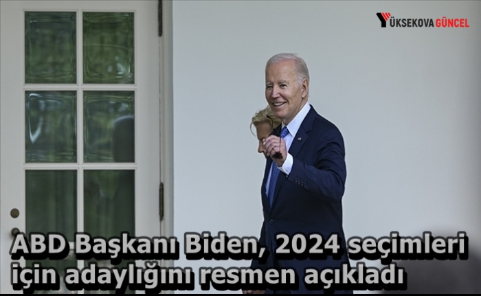 ABD Başkanı Biden, 2024 seçimleri için adaylığını resmen açıkladı