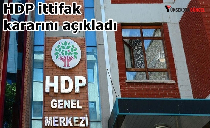 HDP ittifak kararını açıkladı