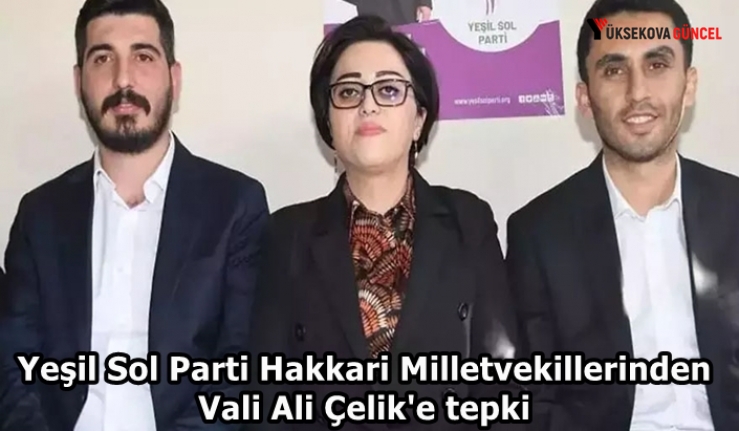 Yeşil Sol Parti Hakkari Milletvekillerinden Vali Çelik'e tepki