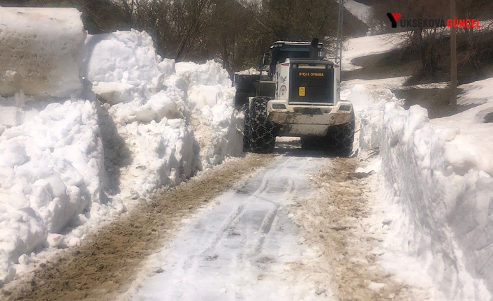 Doski vadisinde karla mücadele çalışması