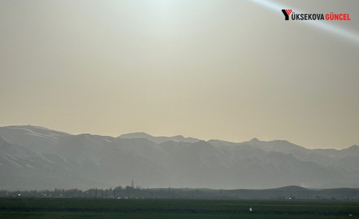 Yüksekova’da toz taşınımı etkili oldu
