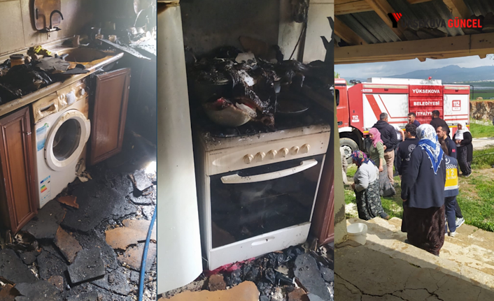 Yüksekova’da çıkan yangın korkuttu: Aile adeta faciadan döndü