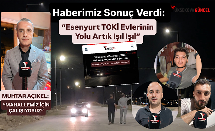 Haberimiz Sonuç Verdi: “Esenyurt TOKİ Evlerinin Yolu Artık Işıl Işıl”