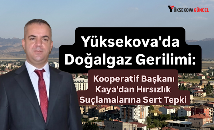 Yüksekova'da Doğalgaz Gerilimi: Kooperatif Başkanı Kaya'dan Hırsızlık Suçlamalarına Sert Tepki