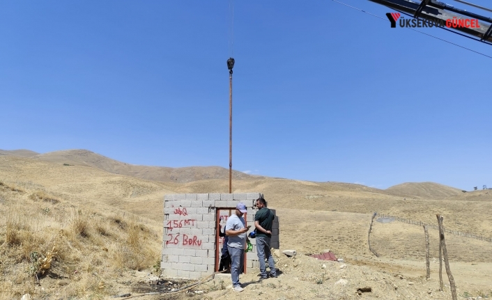 Yüksekova Pizok TOKİ’lerinde Sondaj Arızası Gideriliyor