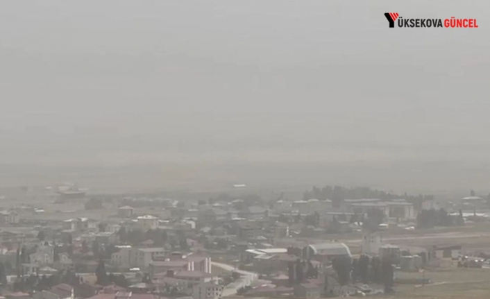 Yüksekova ve Şemdinli'de toz taşınımı altında kaldı