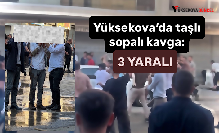 Yüksekova’da taşlı-sopalı kavga: 3 yaralı
