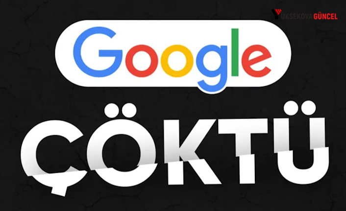 Arama motoru Google çöktü