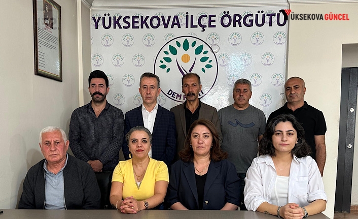 DEM Parti Yüksekova İlçe Örgütü Kongre Sürecini Başlattı