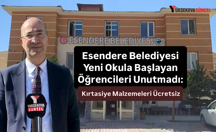 Esendere Belediyesi'nden Yeni Eğitim-Öğretim Yılına Anlamlı Başlangıç: Kırtasiye Desteği