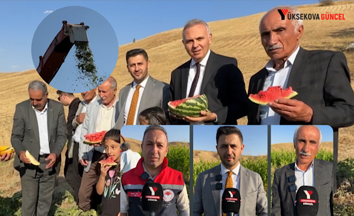 Yüksekova’da hasat zamanı: Mısır, Karpuz ve Kavunlar Toplandı