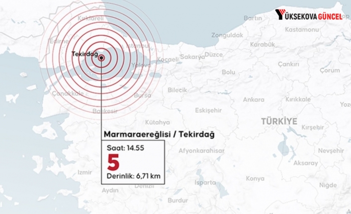 Marmara'de 5 büyüklüğünde deprem: İstanbul Valiliği saha çalışması başlattı; olumsuz bir durum bildirilmedi