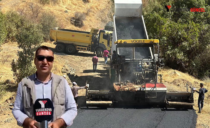 Şemdinli'nin Zorgeçit Mezrası Yeni Asfalt Yolla Güzel Bir Görünüme Kavuştu